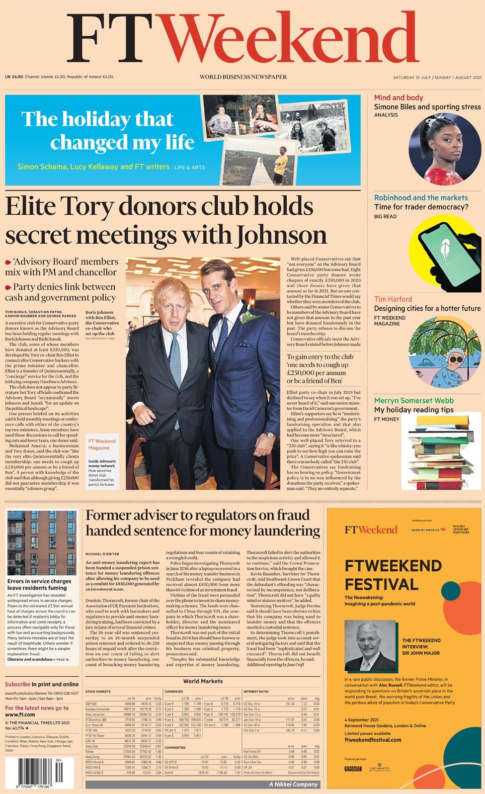 The Financial Times weekend 31 July